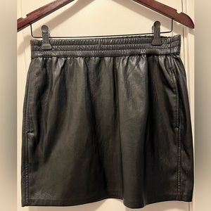Aritzia leather mini skirt. Size small. Babaton